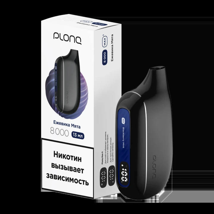 PLONQ Max S 8000 Затяжек Ежевика Мята