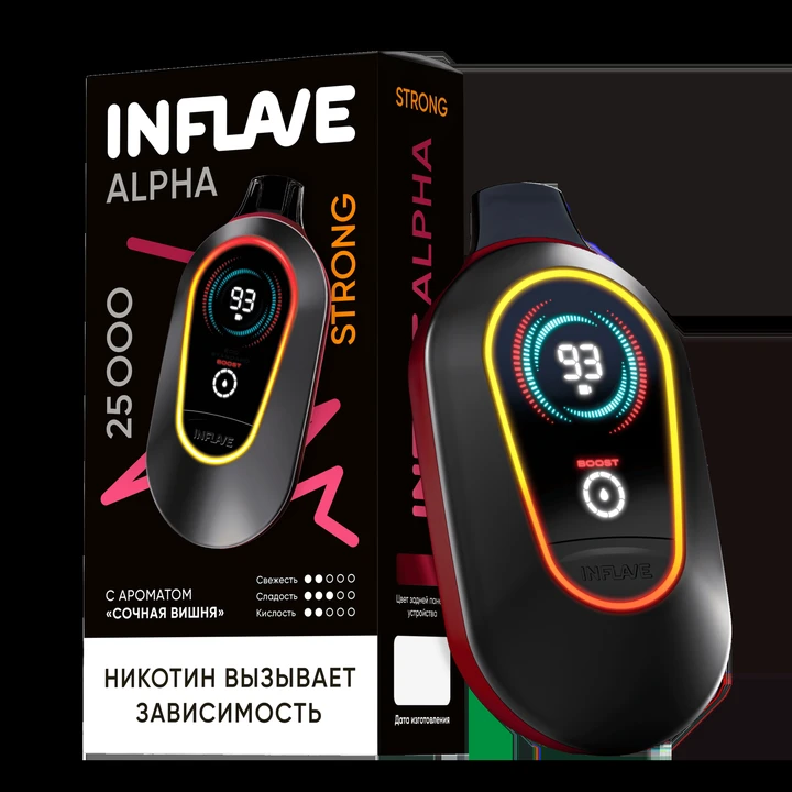 Inflave Alpha Strong 25000 затяжек Сочная Вишня