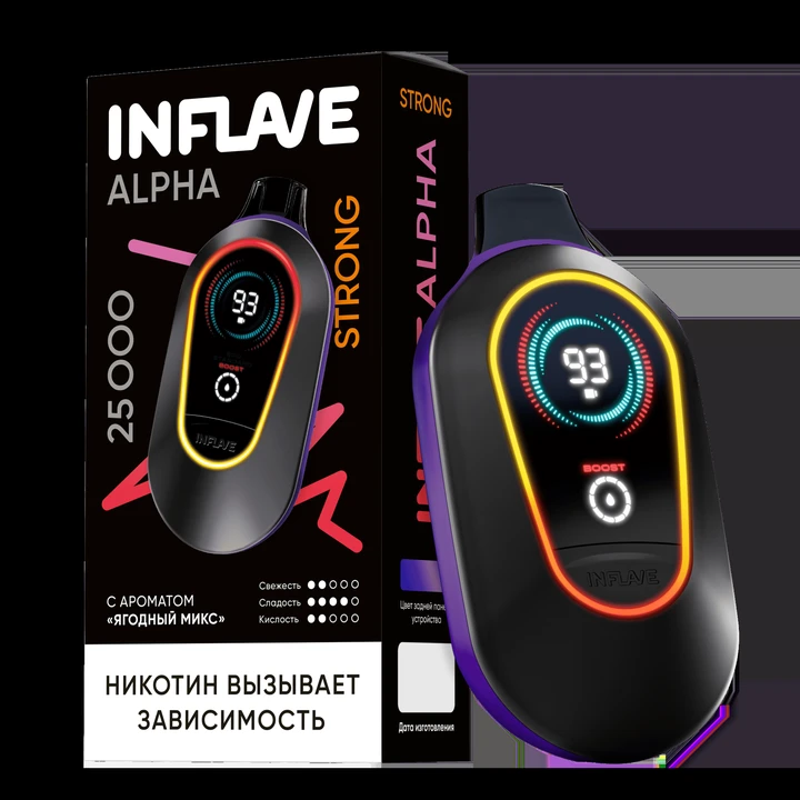 Inflave Alpha Strong 25000 затяжек Ягодный Микс