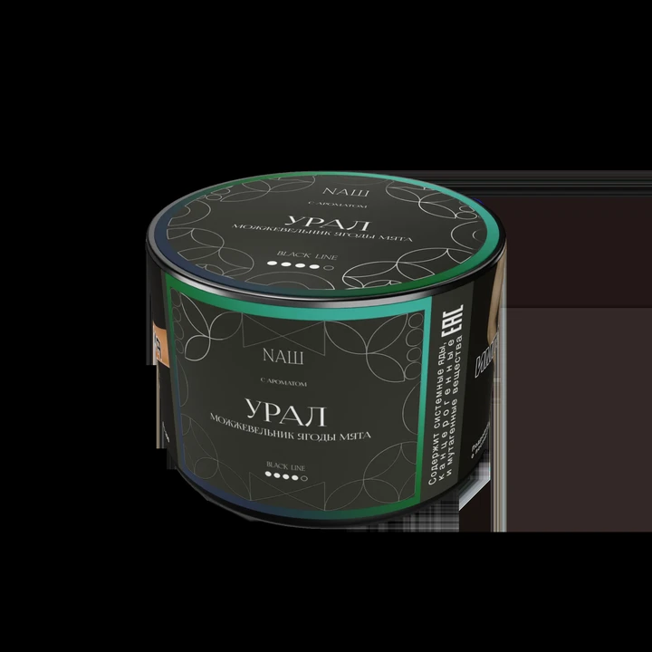 Табак для кальяна NAШ Black Урал (Можжевельник Ягоды Мята) 40 гр