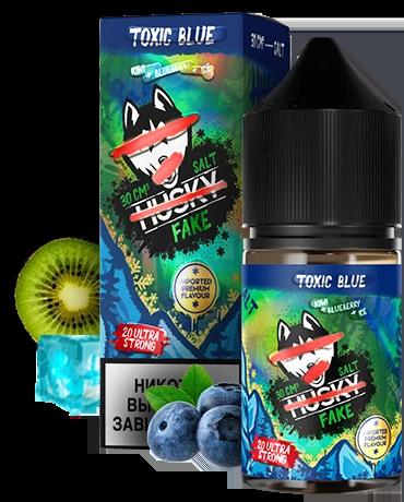 Жидкость Husky Import Fake Strong Toxic Blue (Киви Черника Лёд) 30мл