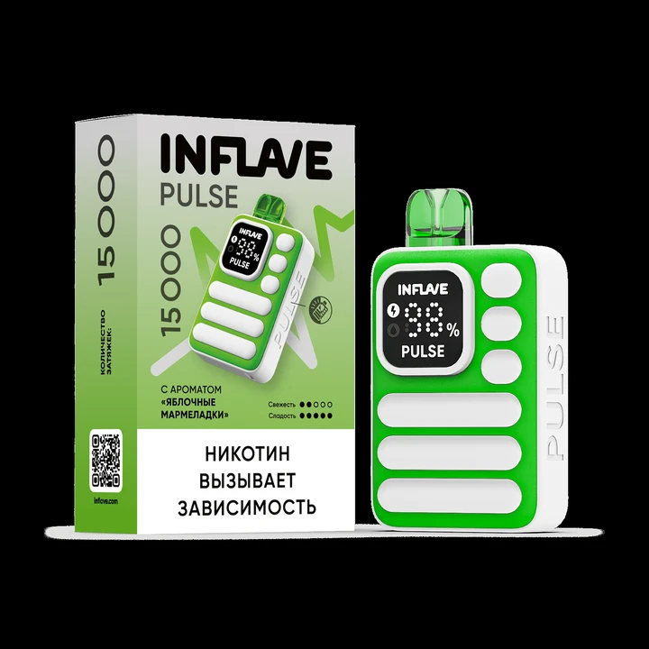 Inflave Pulse 15000 - Яблочные Мармеладки