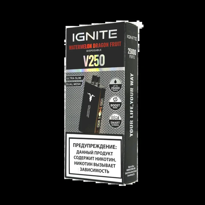 Ignite V250 25000 затяжек Арбуз Драгонфрут