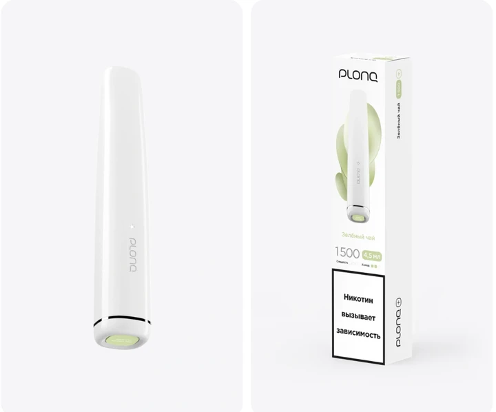 PLONQ Plus 1500 Затяжек Зелёный Чай