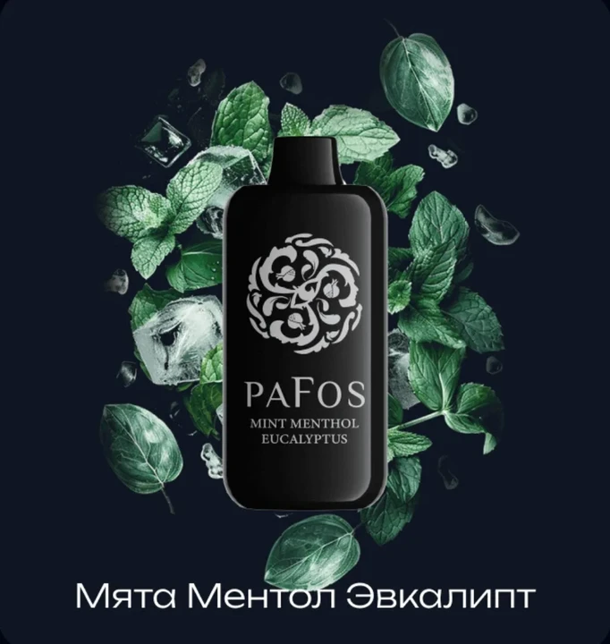 Pafos Hard Extra 20000 Затяжек Mint Menthol Eucalyptus (Мята Ментол Эвкалипт)