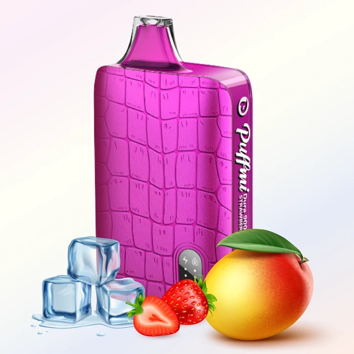 Puffmi DURA 9000 Затяжек Strawberry Mango Ice (Клубника Манго Лёд)