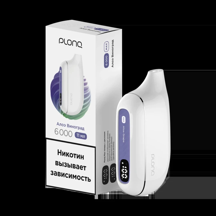 PLONQ MAX 6000 Затяжек Алоэ Виноград