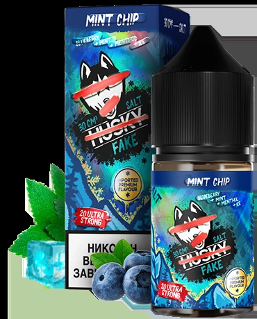 Жидкость Husky Import Fake Strong Mint Chip (Черника Мята Ментол Лёд) 30мл
