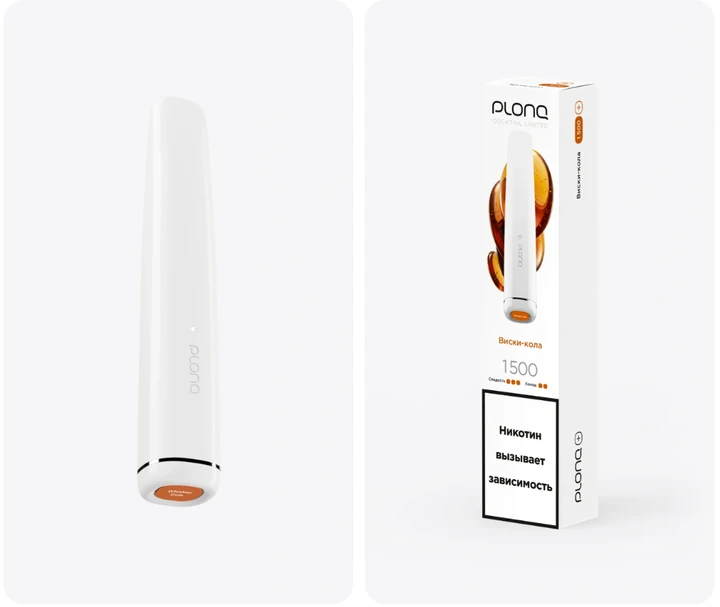 PLONQ Plus Coctail 1500 затяжек Виски-кола