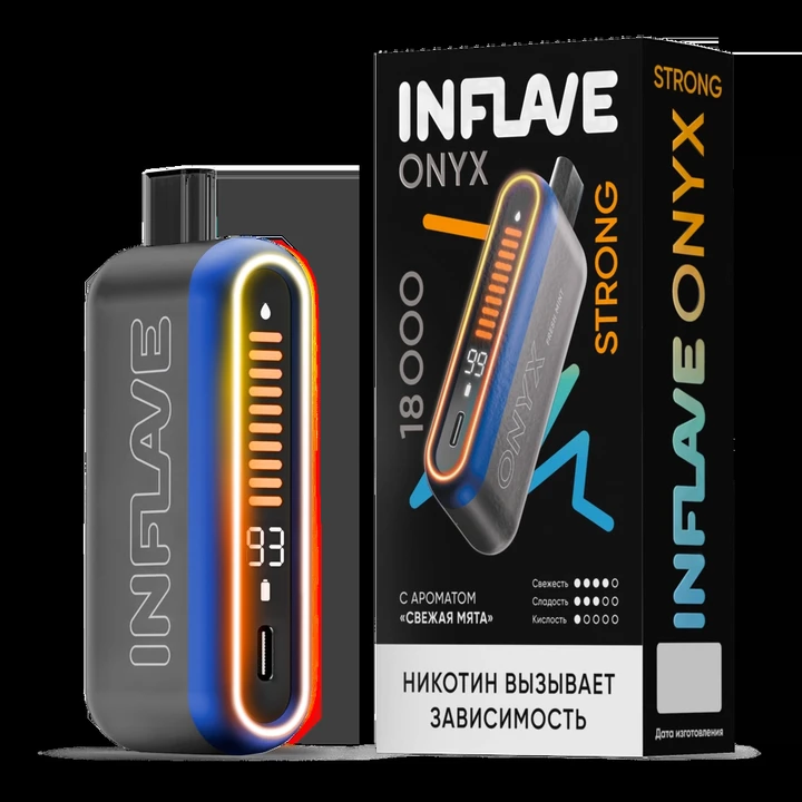 Inflave Onyx Strong 18000 затяжек Свежая Мята