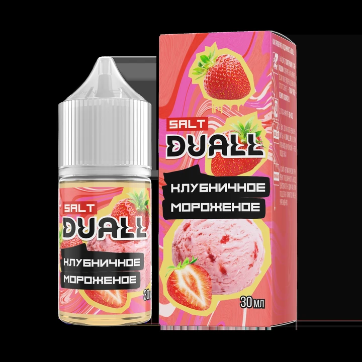 Жидкость Duall Strong Клубничное Мороженое 30 мл