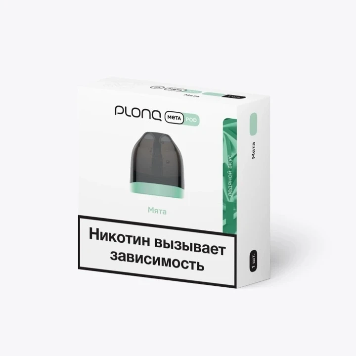 Предзаправленный Картридж Plonq Meta Pod Мята 0.8 Ω 8 мл