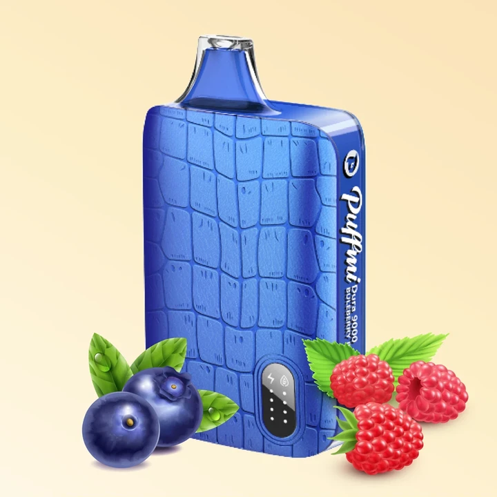 Puffmi DURA 9000 Затяжек Blueberry Raspberry (Черника Малина)