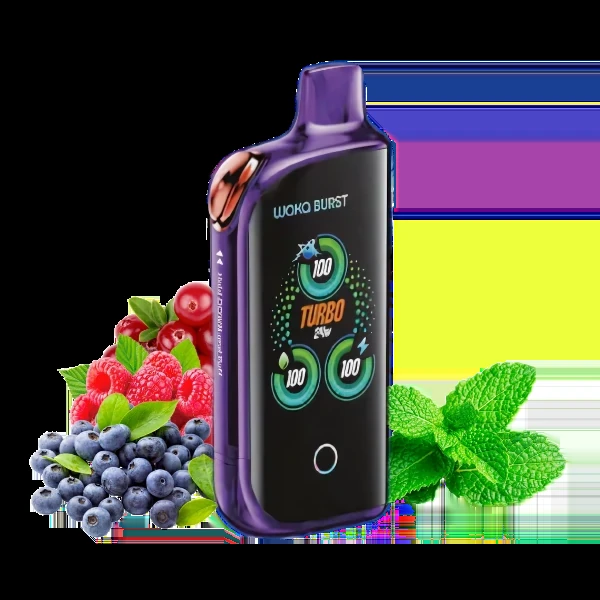 WAKA Burst 41000 затяжек Тройная Ягода + Ментол Вкусовой Микс
