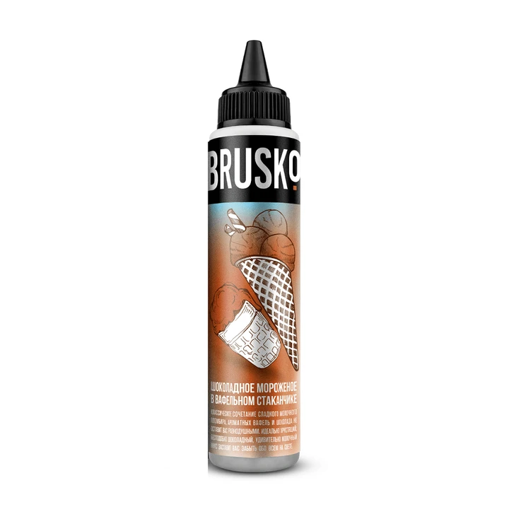 Жидкость Brusko Шоколадное Мороженое в Вафельном Стаканчике 60Ml