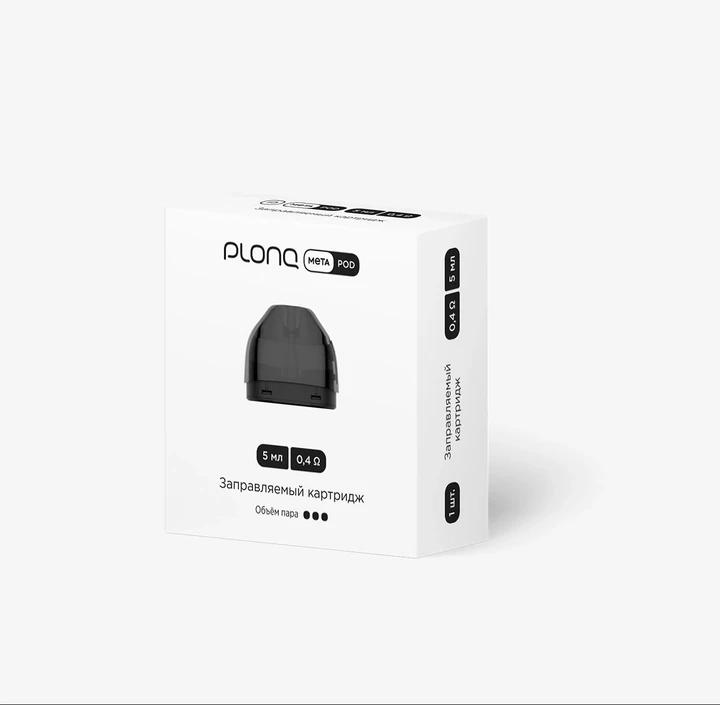 Заправляемый картридж Plonq Meta Pod 0.4 Ω 5 Мл
