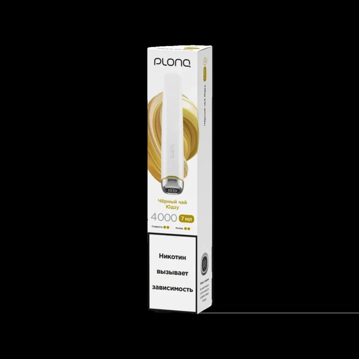 PLONQ Plus Pro 4000 Затяжек Чёрный Чай Юдзу