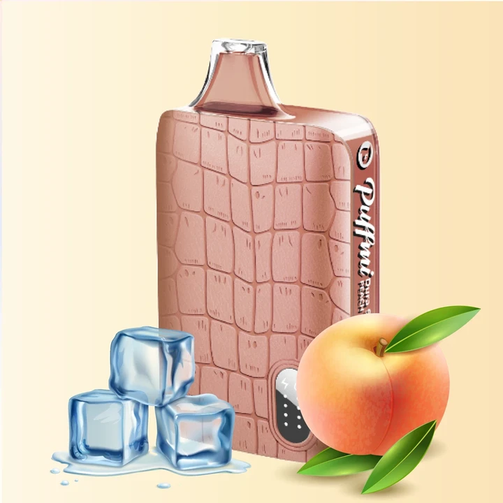 Puffmi DURA 9000 Затяжек Peach Ice (Персик Со Льдом)