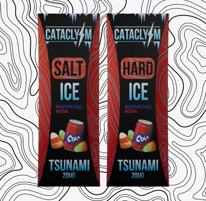 Жидкость Cataclysm Salt 20 мг Tsunami Ice (Мармелад Кола) 30 мл