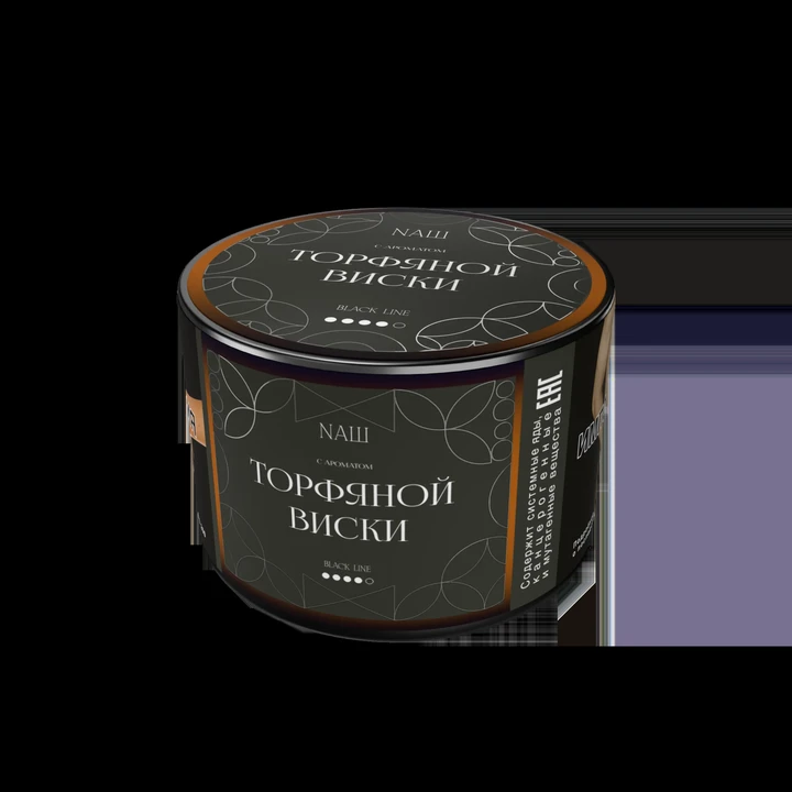 Табак для кальяна NAШ Black Торфяной Виски 40 гр