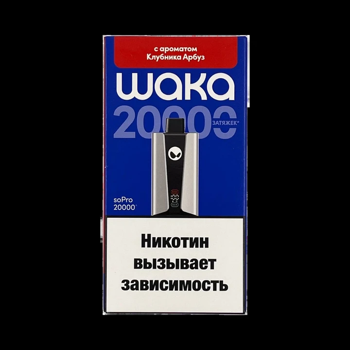 WAKA soPRO 20000 Затяжек Strawberry Watermelon (Клубника Арбуз)