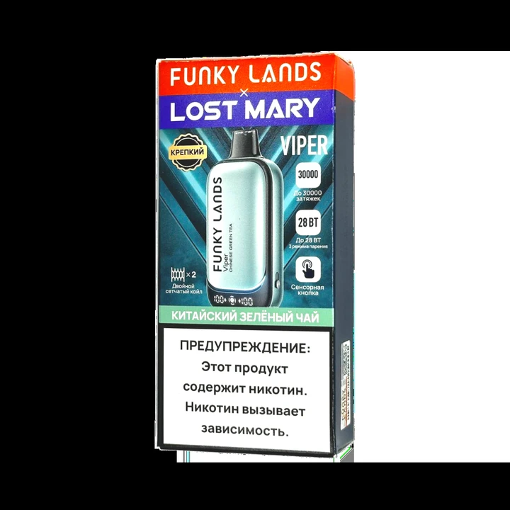 Lost Mary X Funky Lands 30000 затяжек Китайский Зелёный Чай