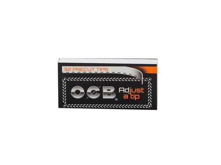 Типсы Бумажные OCB Adjust a tip Чёрные 32 шт. (110 мм / 55 мм)