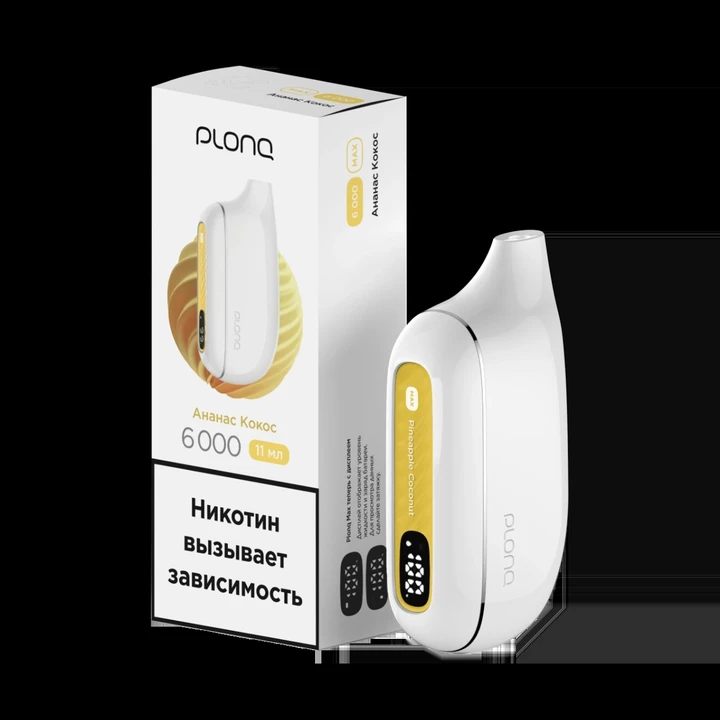 PLONQ MAX 6000 Затяжек Ананас Кокос