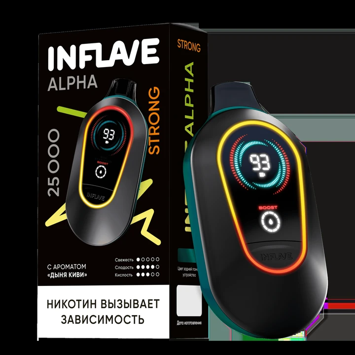 INFLAVE ONYX 18000 Затяжек Ананас Лемонграсс