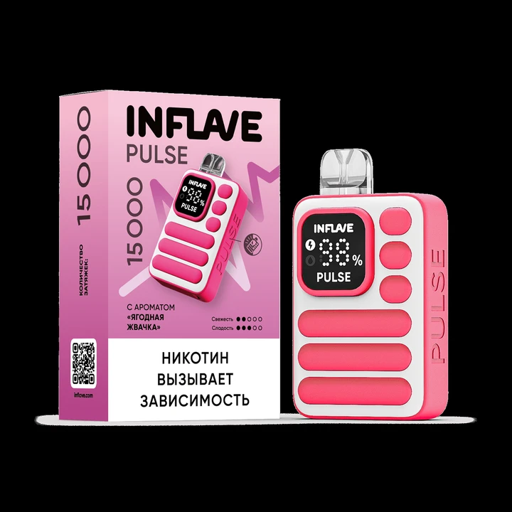 Inflave Pulse 15000 - Ягодная Жвачка