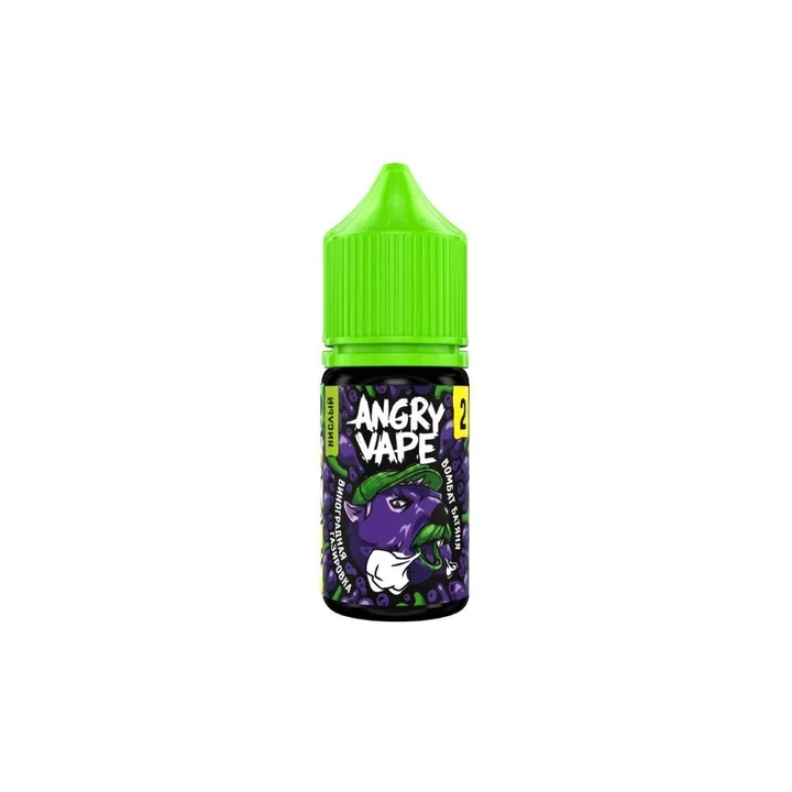 Жидкость Angry Vape Кислая Виноградная Газировка 30 мл. 20