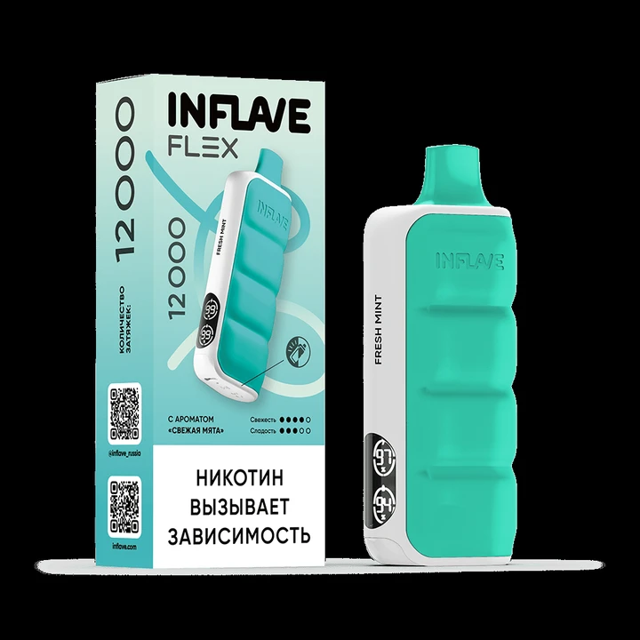 INFLAVE FLEX 12000 Затяжек Свежая Мята