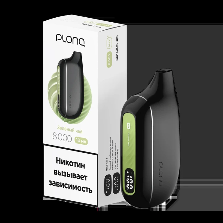 PLONQ Max S 8000 Затяжек Зелёный Чай