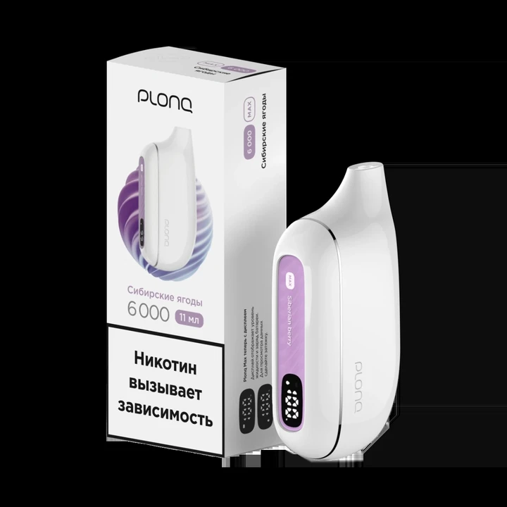 PLONQ MAX 6000 Затяжек Сибирские Ягоды