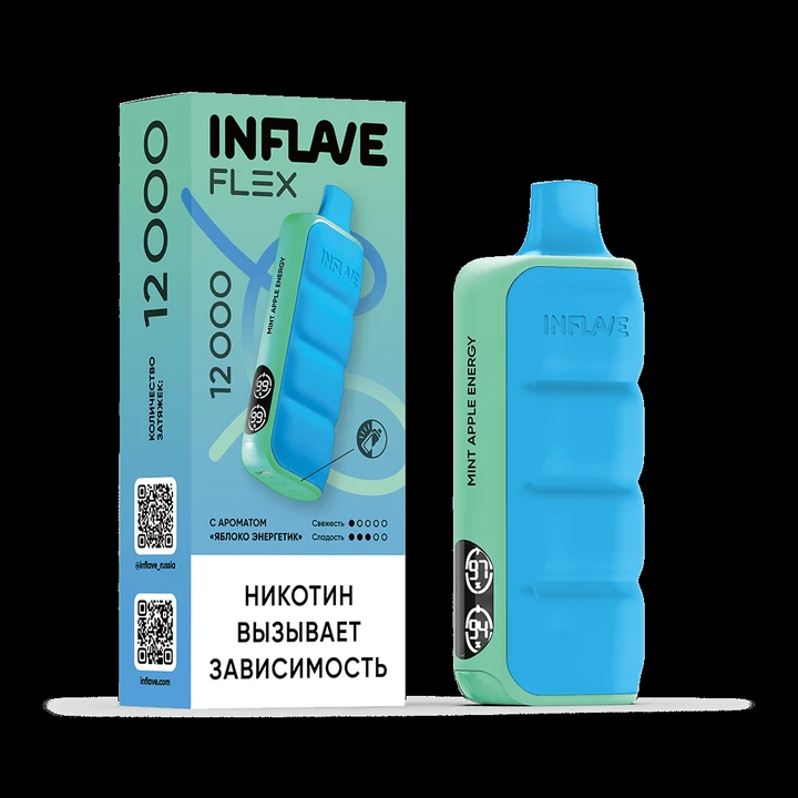 INFLAVE ONYX 18000 Затяжек Малиновое Мороженое