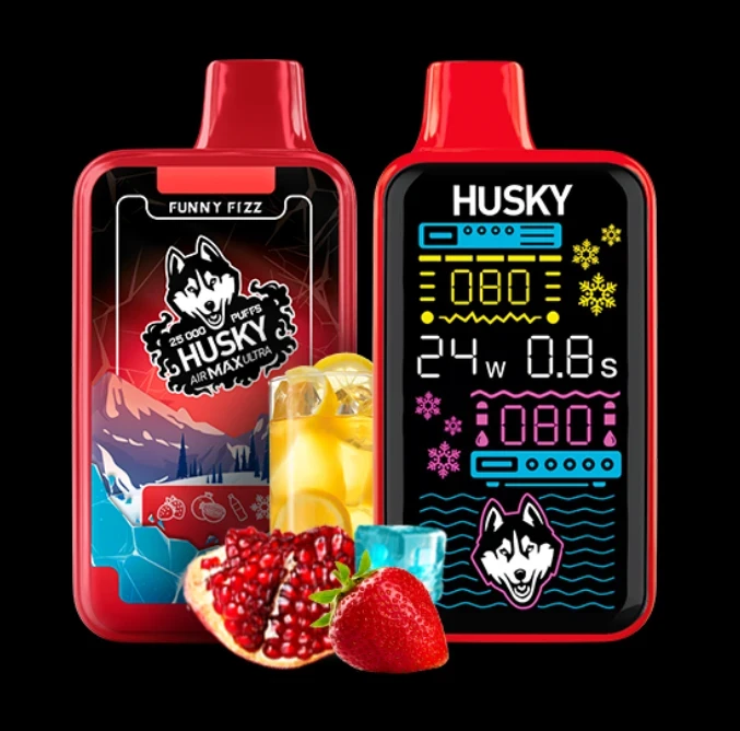 Husky Air Max Ultra 25000 затяжек Funny Fizz (Клубника Гранат Лимонад Лёд) Ultra