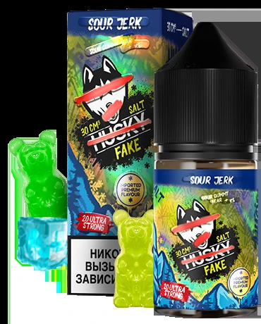 Жидкость Husky Import Fake Strong Sour Jerk (Кислые Мармеладные Мишки Лёд) 30мл