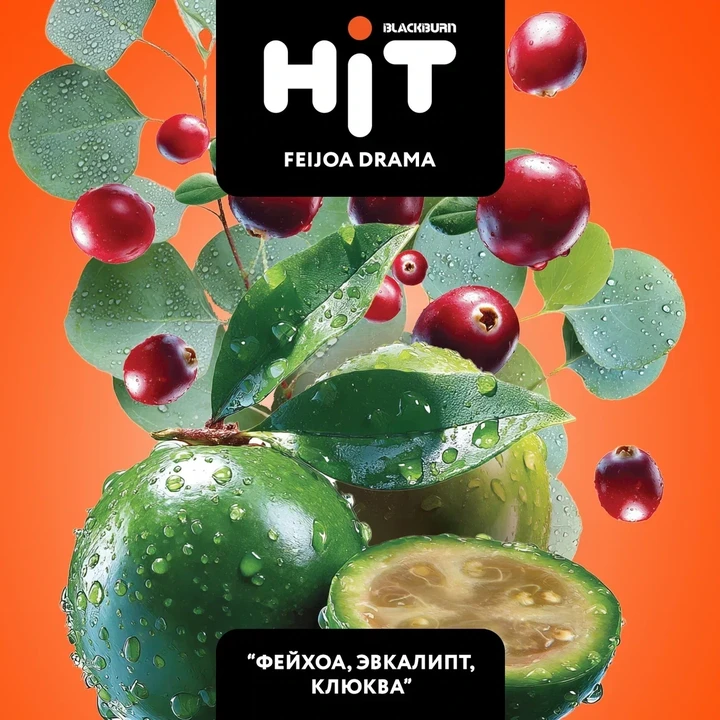 Табак для кальяна HiT Feijoa Drama (Фейхоа, Эвкалипт, Клюква) 30 гр