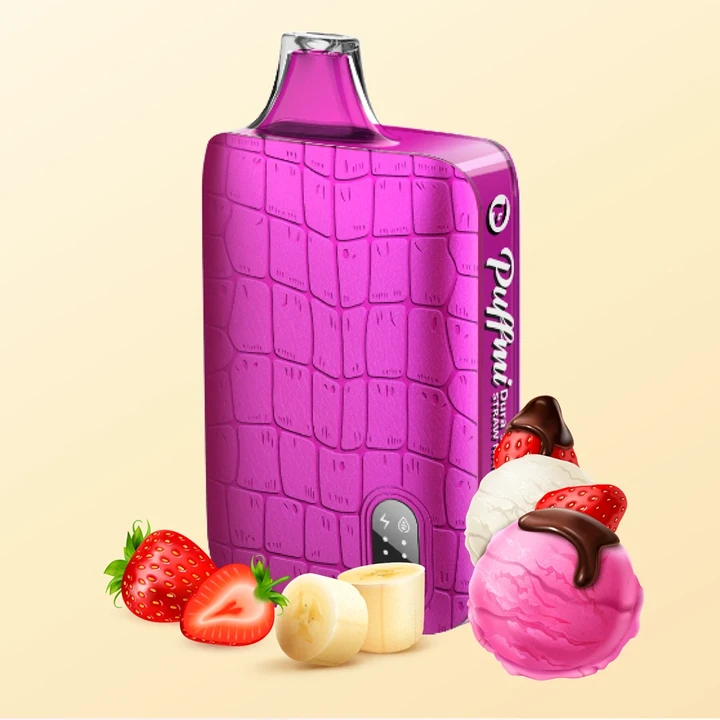 Puffmi DURA 9000 Затяжек Strawberry Banana Ice Cream (Клубника Банан Мороженное)
