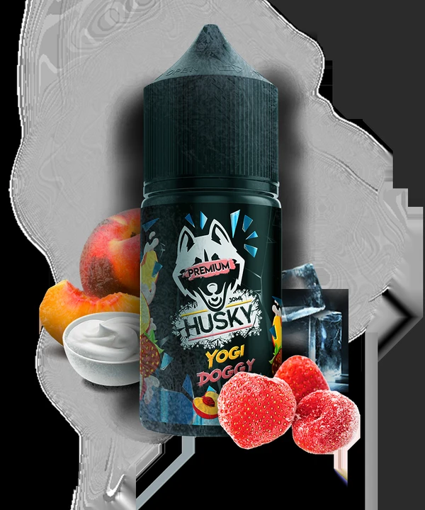 Жидкость Husky Premium Strong Yogi Doggy (Смесь Йогурта Персика Клубники и Льда) 30 мл