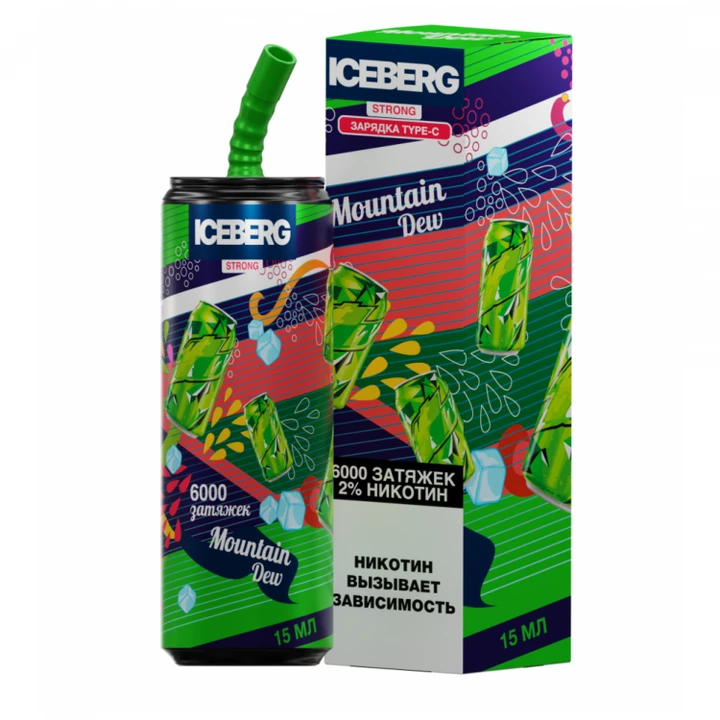 ICEBERG XXL 6000 Затяжек Маунтин Дью