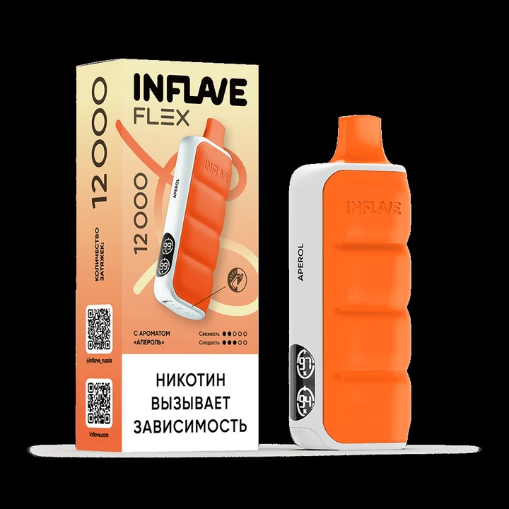 INFLAVE FLEX 12000 Затяжек Апероль