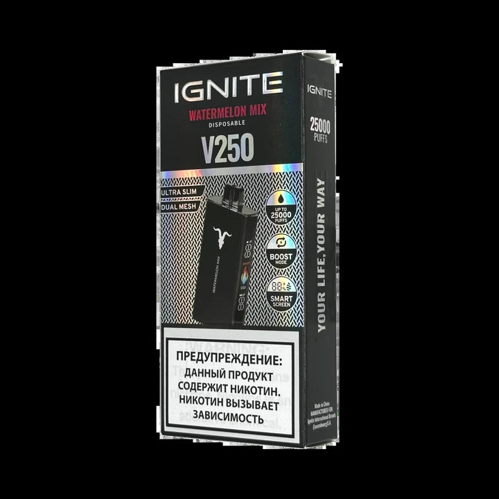 Ignite V250 25000 затяжек Арбуз Микс