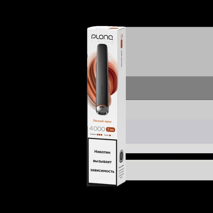 PLONQ Plus Pro Black Edition 4000 Затяжек Лесной Орех