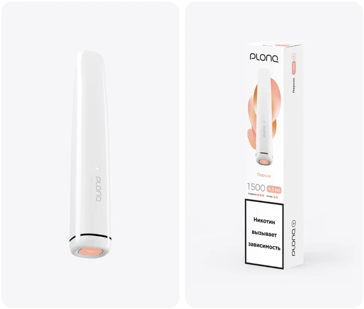 PLONQ Plus 1500 Затяжек Персик