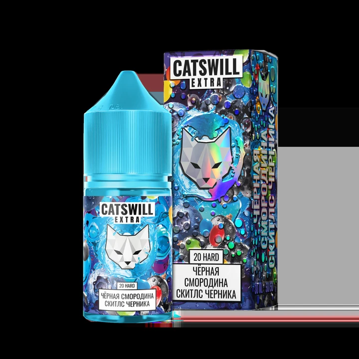 Жидкость Catswill Extra Strong Чёрная Смородина Скитлс Черника 30 мл
