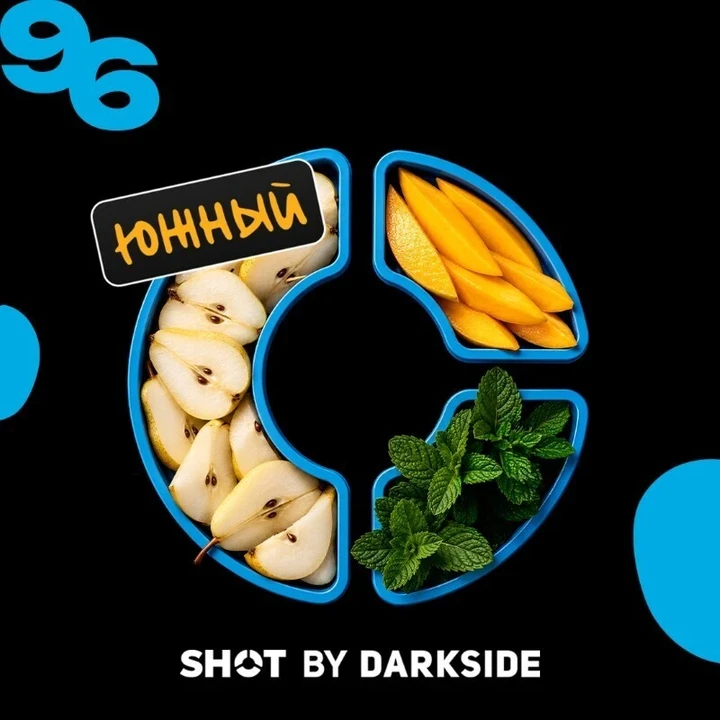 Табак для кальяна Darkside Shot 96 Груша Манго Мята Южный 25 гр