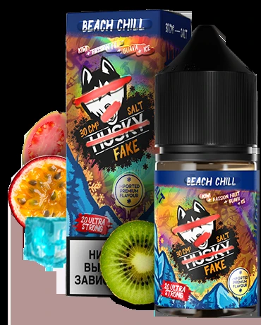 Жидкость Husky Import Fake Strong Beach Chill (Киви Маракуйя Гуава Лёд) 30мл