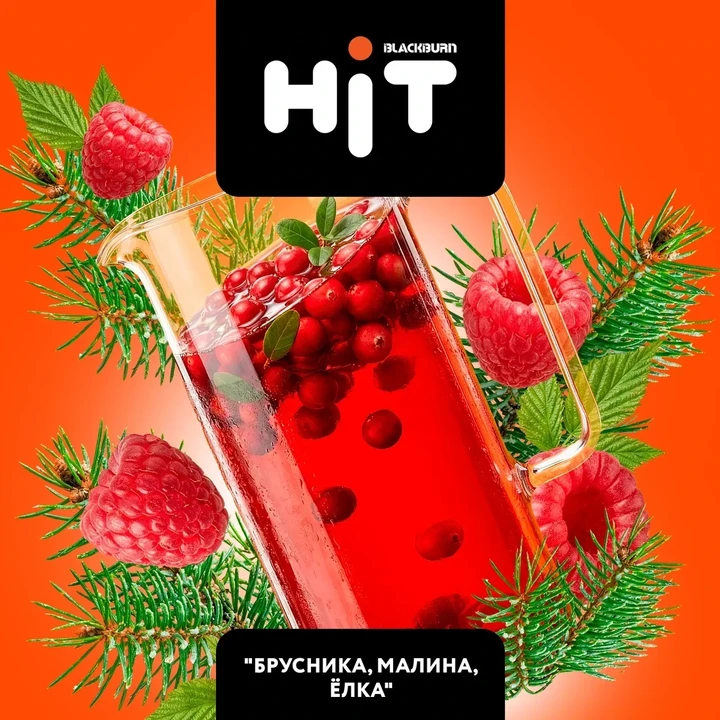 Табак для кальяна HiT Брусника Малина Ёлка 30 гр