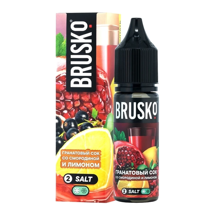 Жидкость Brusko Salt Гранатовый Сок со Смородиной и Лимоном 35Ml 20 Ultra